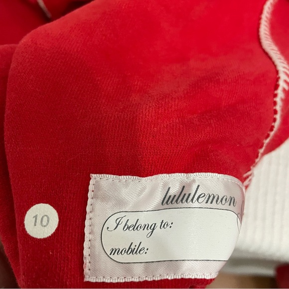 Lululemon  Full Zip Red Scuba size 10 - Picture 5 of 13